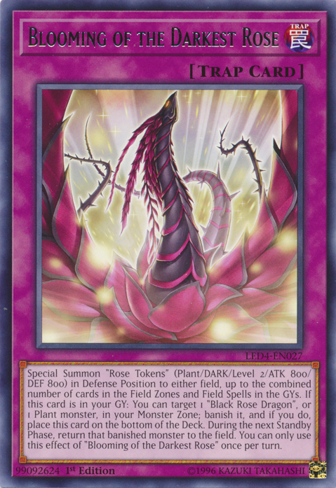 Blooming of the Darkest Rose [LED4-EN027] Rare | Good Games Adelaide SA