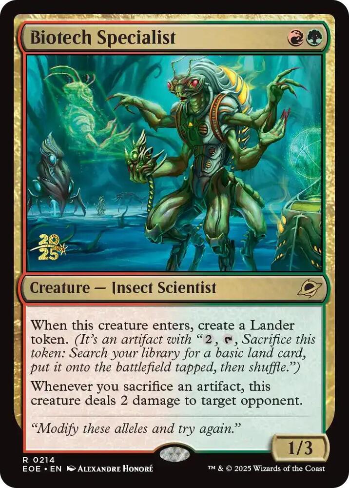 Biotech Specialist 214 (Prerelease Cards)  - Foil | Good Games Adelaide SA