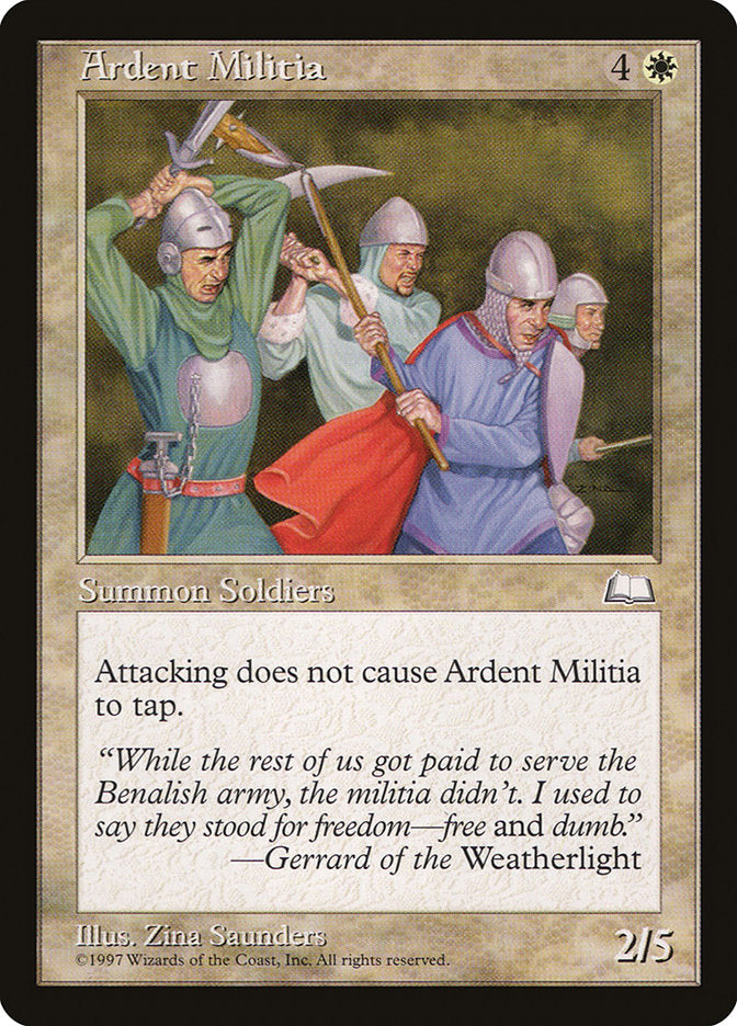 Ardent Militia [Weatherlight] | Good Games Adelaide SA