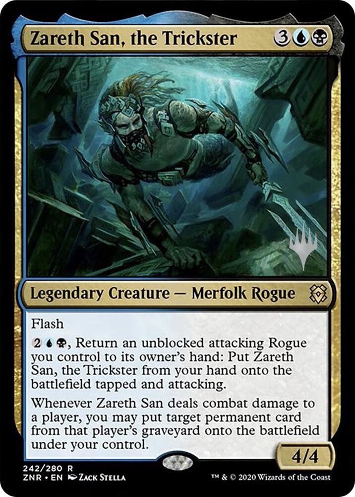 Zareth San the Trickster 242 (Promo Pack: Zendikar Rising)  | Good Games Adelaide SA