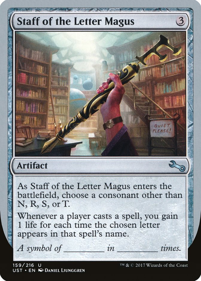 Staff of the Letter Magus 159 (Unstable)  - Foil | Good Games Adelaide SA