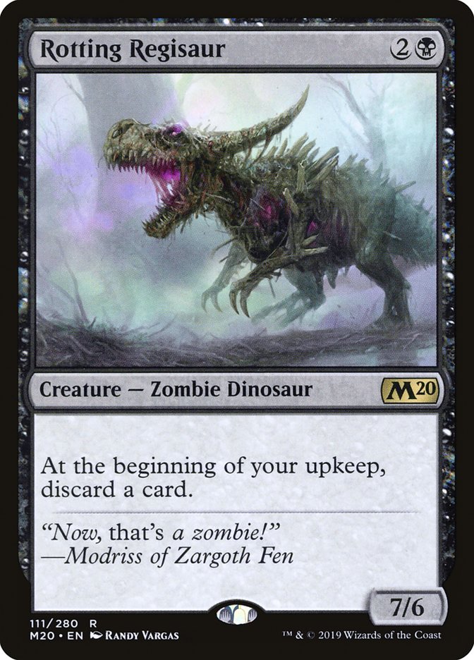 Rotting Regisaur 111 (Core Set 2020)  - Foil | Good Games Adelaide SA
