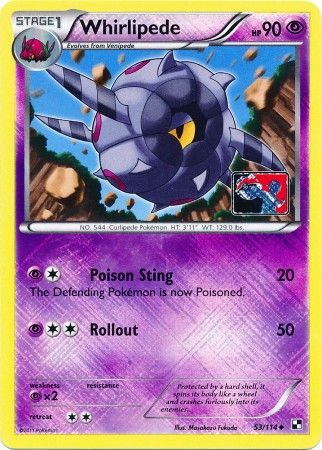 Whirlipede (53/114) (League Promo) [Black & White: Base Set] | Good Games Adelaide SA