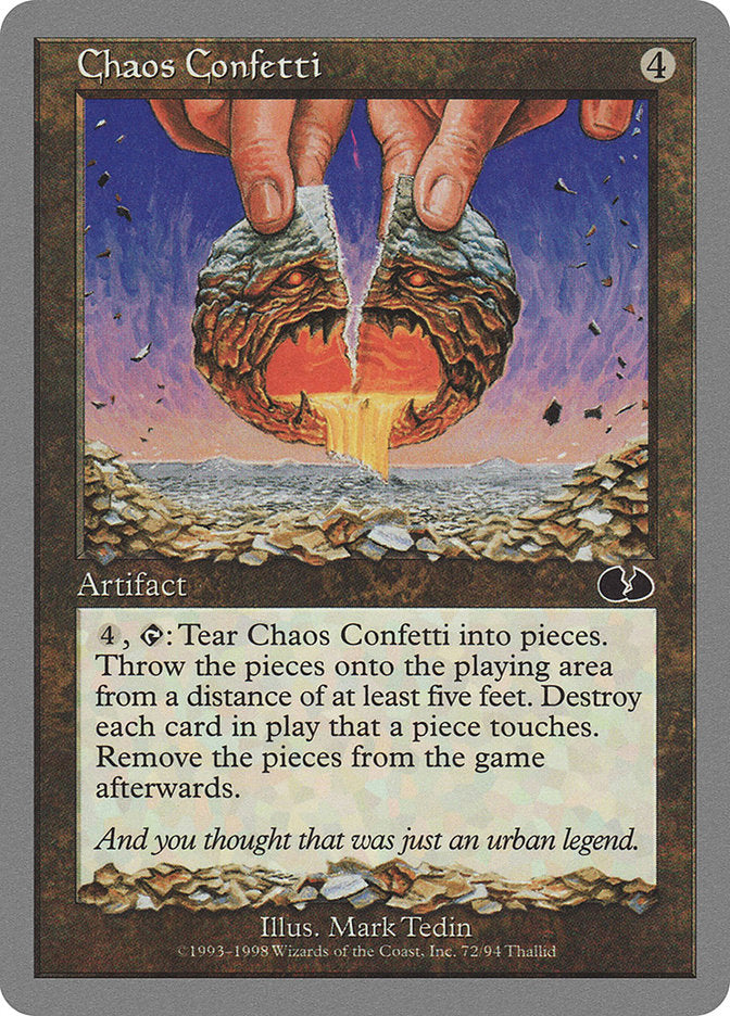 Chaos Confetti 72 (Unglued)  | Good Games Adelaide SA