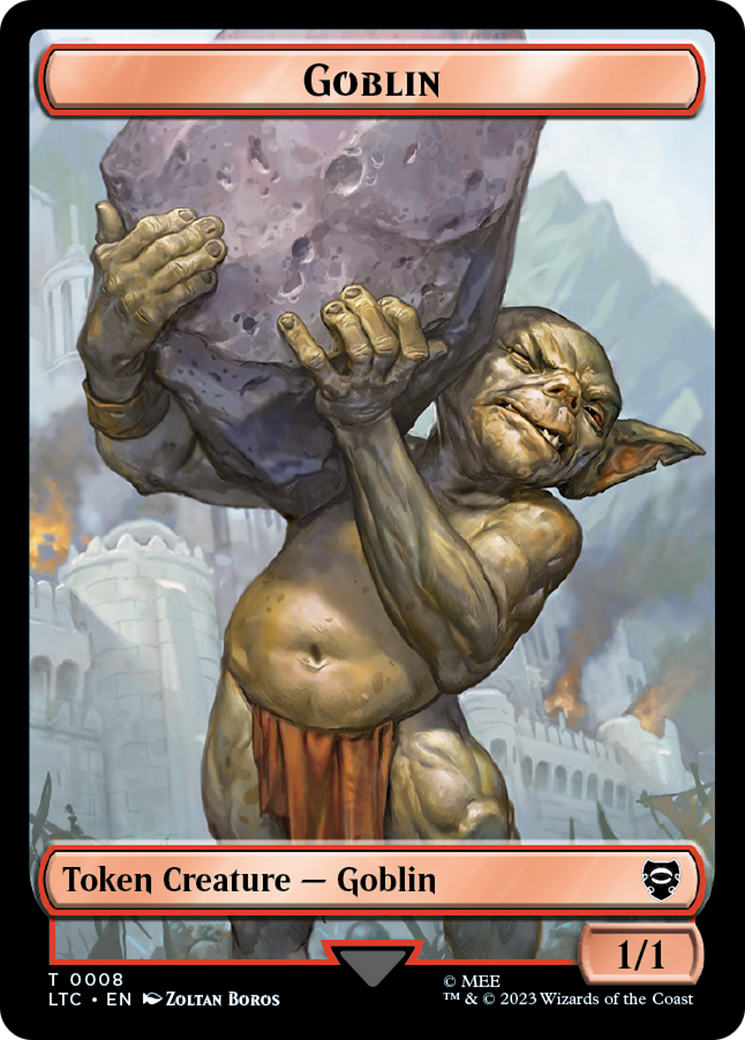 Goblin // Wraith Double-Sided Token [The Lord of the Rings: Tales of Middle-Earth Commander Tokens] | Good Games Adelaide SA