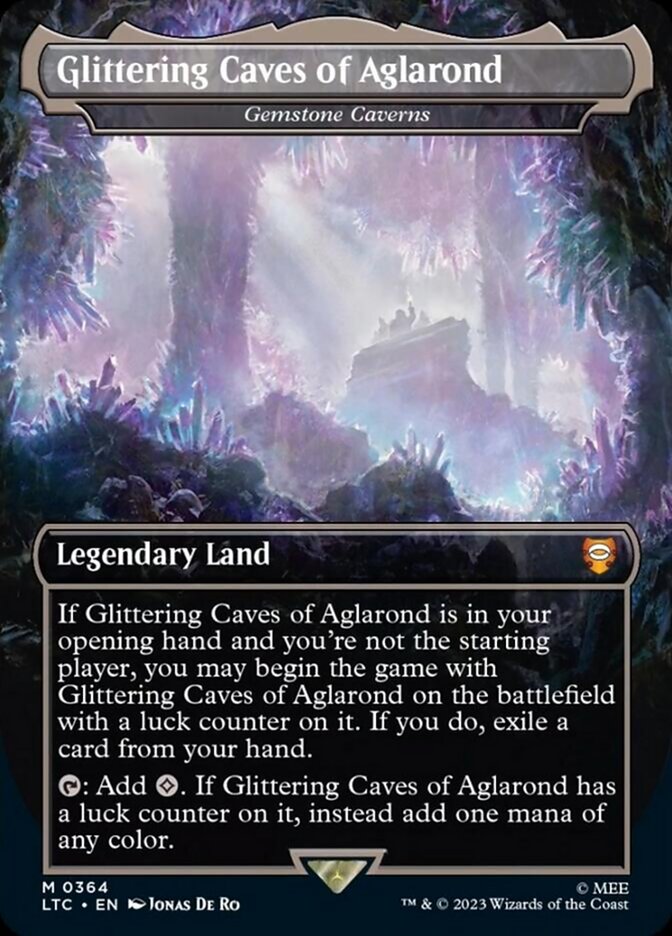 Glittering Caves of Aglarond - Gemstone Caverns (Borderless) [The Lord of the Rings: Tales of Middle-Earth Commander] | Good Games Adelaide SA