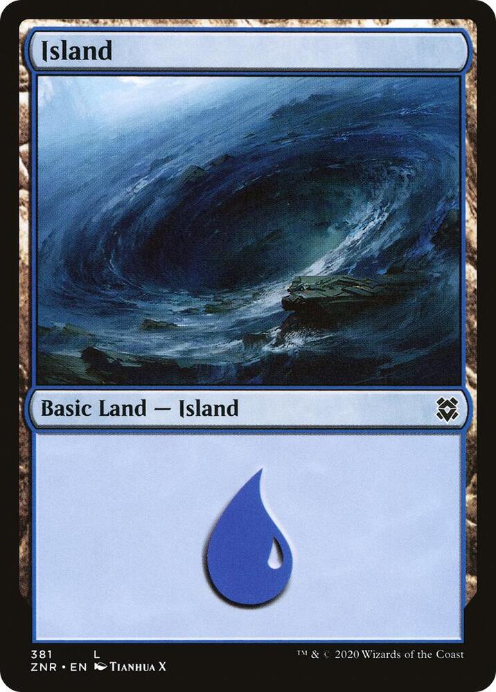 Island 381 (Zendikar Rising)  - Foil | Good Games Adelaide SA