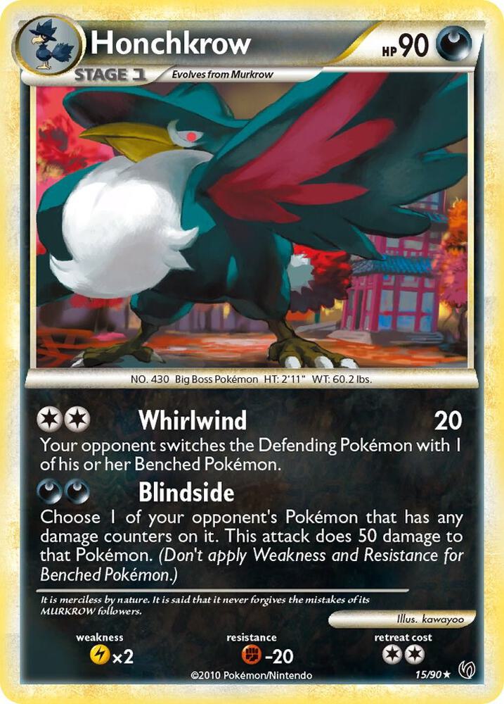 Honchkrow 15/90 (Undaunted)  - Reverse Holofoil | Good Games Adelaide SA