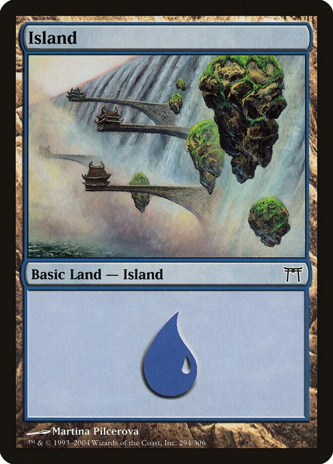 Island 294 (Champions of Kamigawa)  - Foil | Good Games Adelaide SA