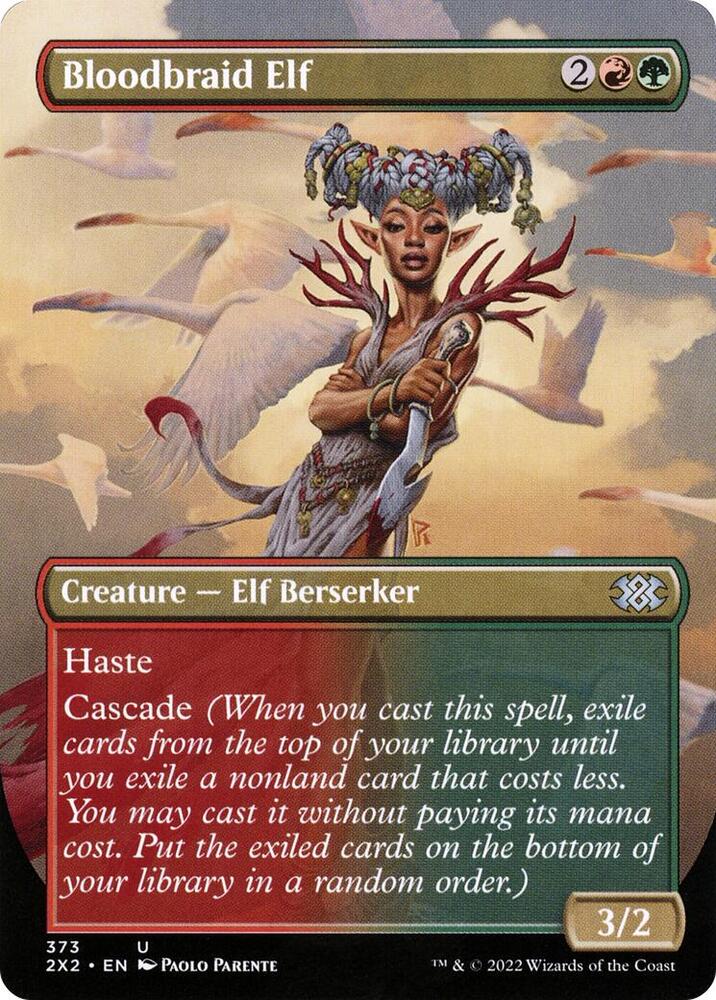 Bloodbraid Elf Borderless 373 (Double Masters 2022)  | Good Games Adelaide SA
