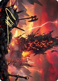 Immersturm Skullcairn Art Card (Gold-Stamped Signature) [Kaldheim: Art Series] | Good Games Adelaide SA