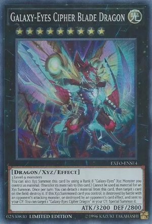 Galaxy-Eyes Cipher Blade Dragon [EXFO-ENSE4] Super Rare | Good Games Adelaide SA