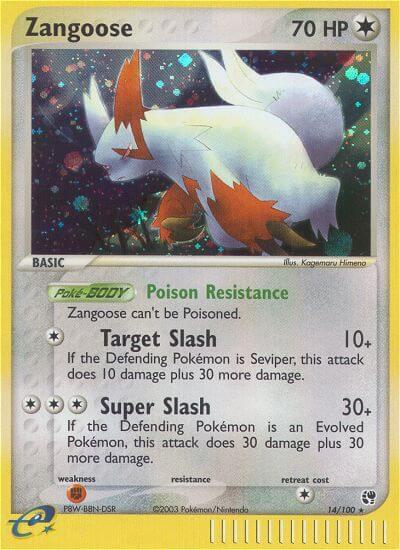 Zangoose 14/100 (Sandstorm)  - Holofoil | Good Games Adelaide SA