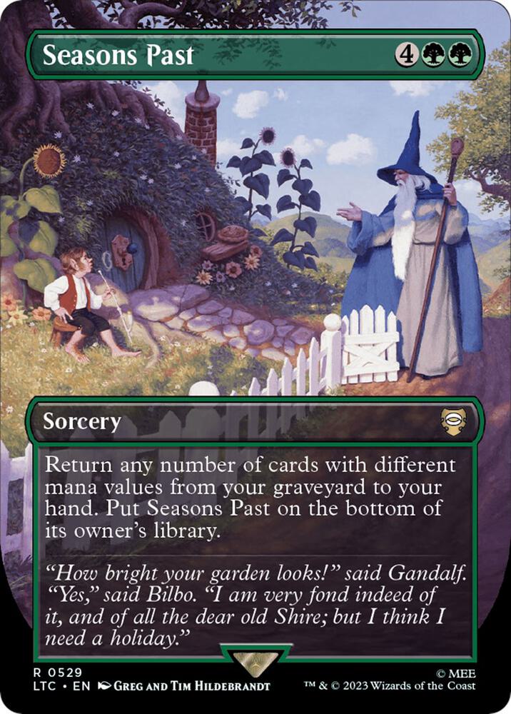 Seasons Past 529 (Commander: The Lord of the Rings: Tales of Middle-earth)  - Borderless | Good Games Adelaide SA