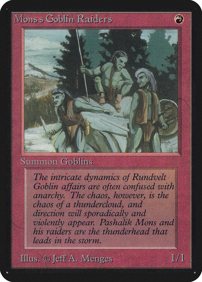 Mons's Goblin Raiders [Limited Edition Alpha] | Good Games Adelaide SA