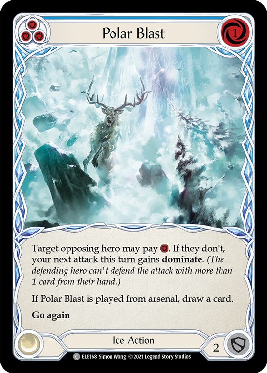 Polar Blast (Blue) [ELE168] (Tales of Aria)  1st Edition Rainbow Foil | Good Games Adelaide SA