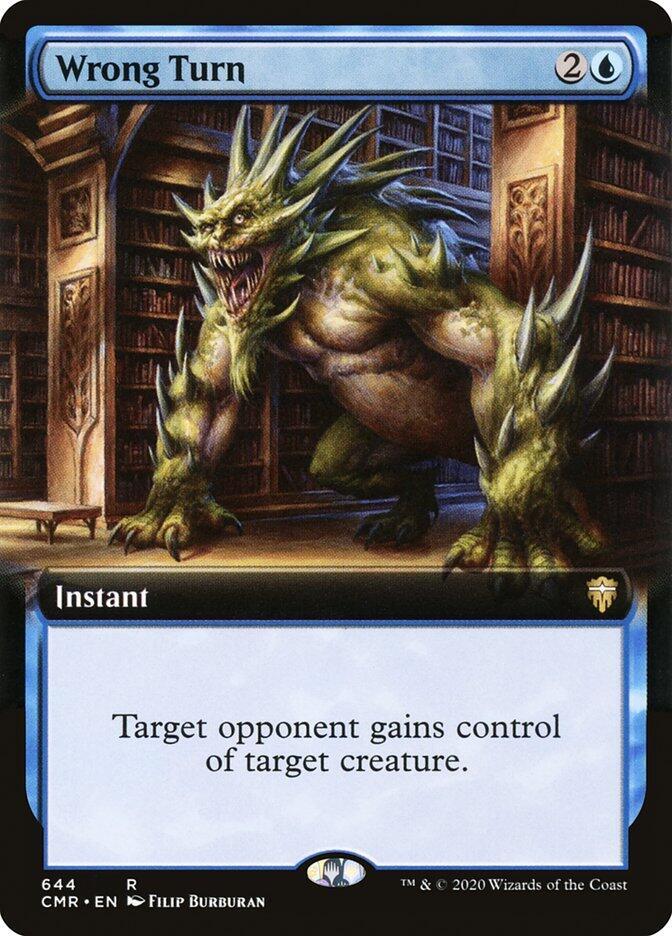 Wrong Turn 644 (Commander Legends)  - Extended Art Foil | Good Games Adelaide SA