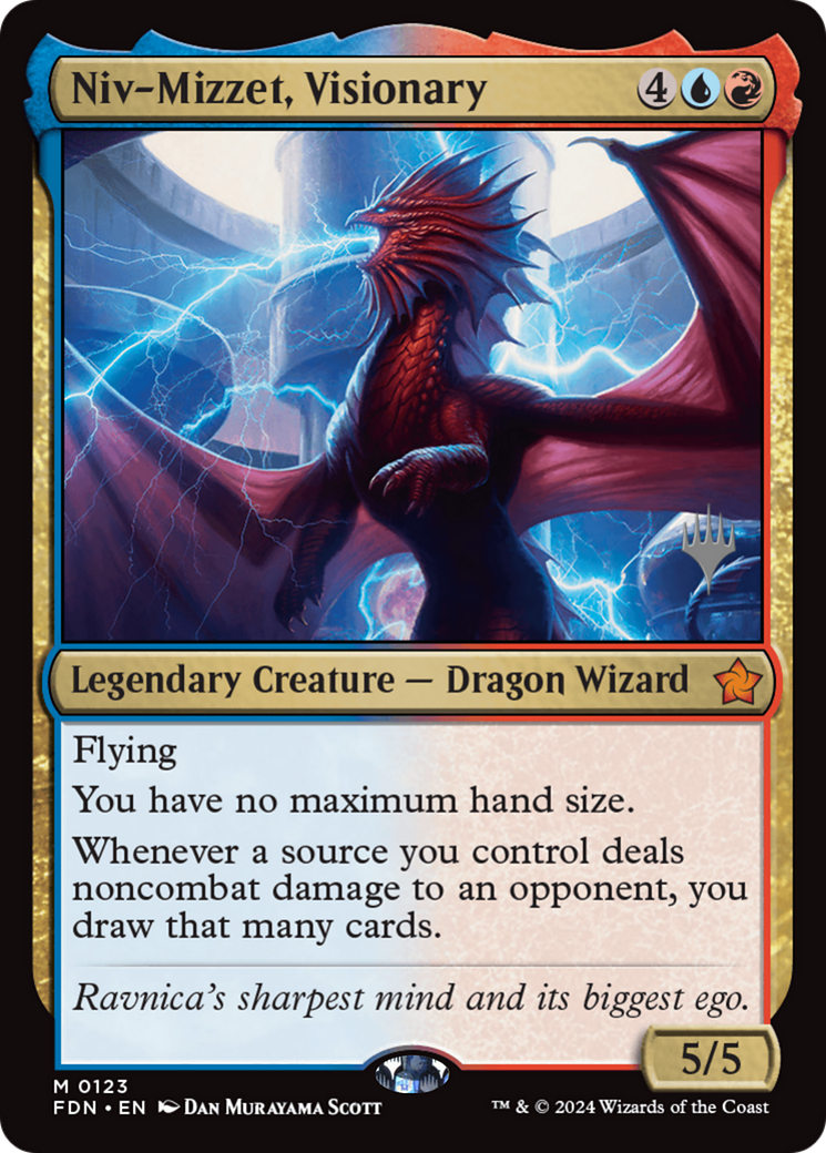 Niv-Mizzet, Visionary (Promo Pack) [Duskmourn: House of Horror Promos] | Good Games Adelaide SA
