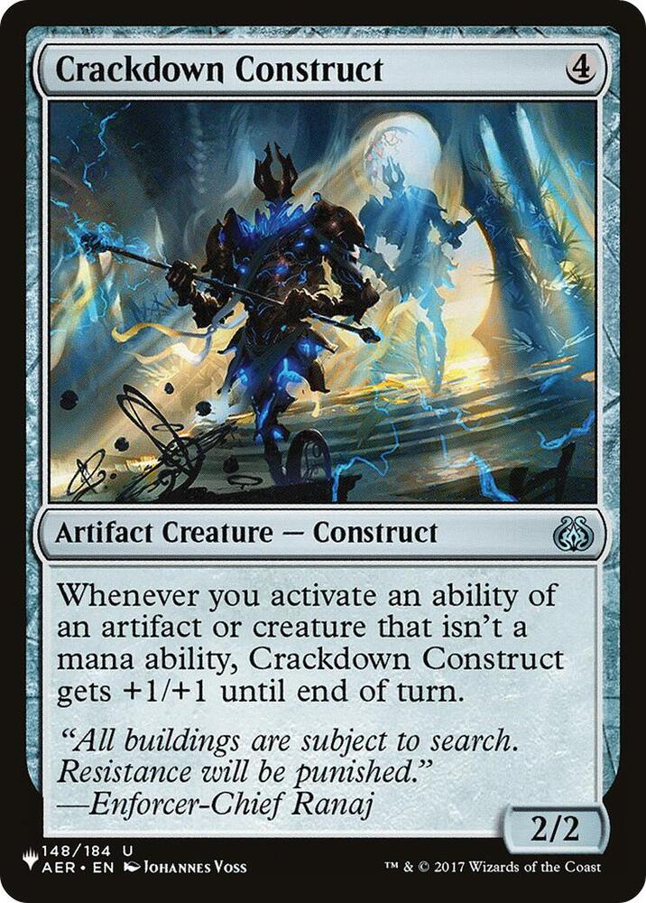 Crackdown Construct 148/184 (The List Reprints)  | Good Games Adelaide SA
