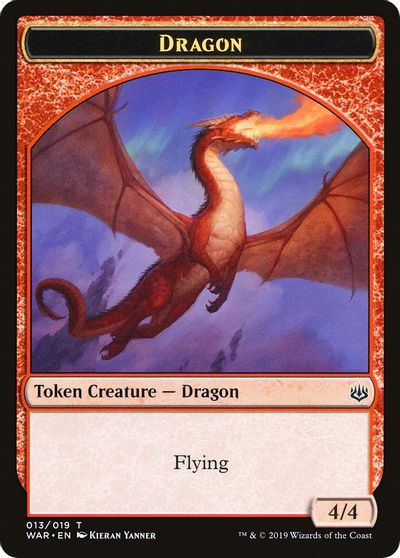 Dragon // Spirit Double-sided Token (Challenger 2020) [Unique and Miscellaneous Promos] | Good Games Adelaide SA