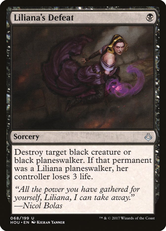 Liliana's Defeat 68 (Hour of Devastation)  - Foil | Good Games Adelaide SA