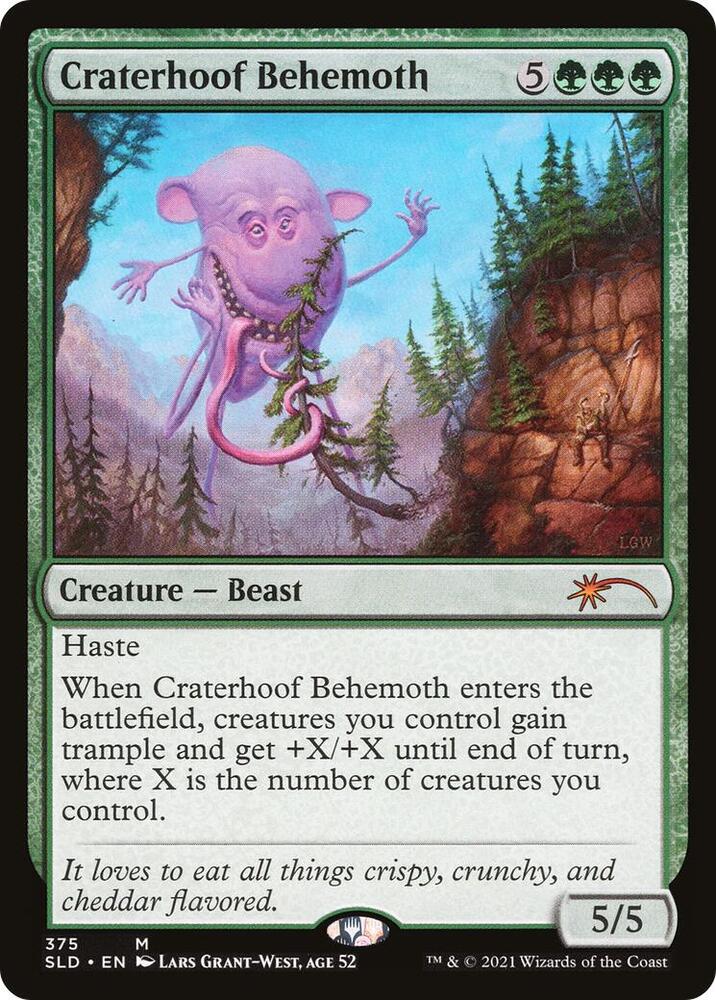 Craterhoof Behemoth 375 375 (Secret Lair Drop Series)  | Good Games Adelaide SA