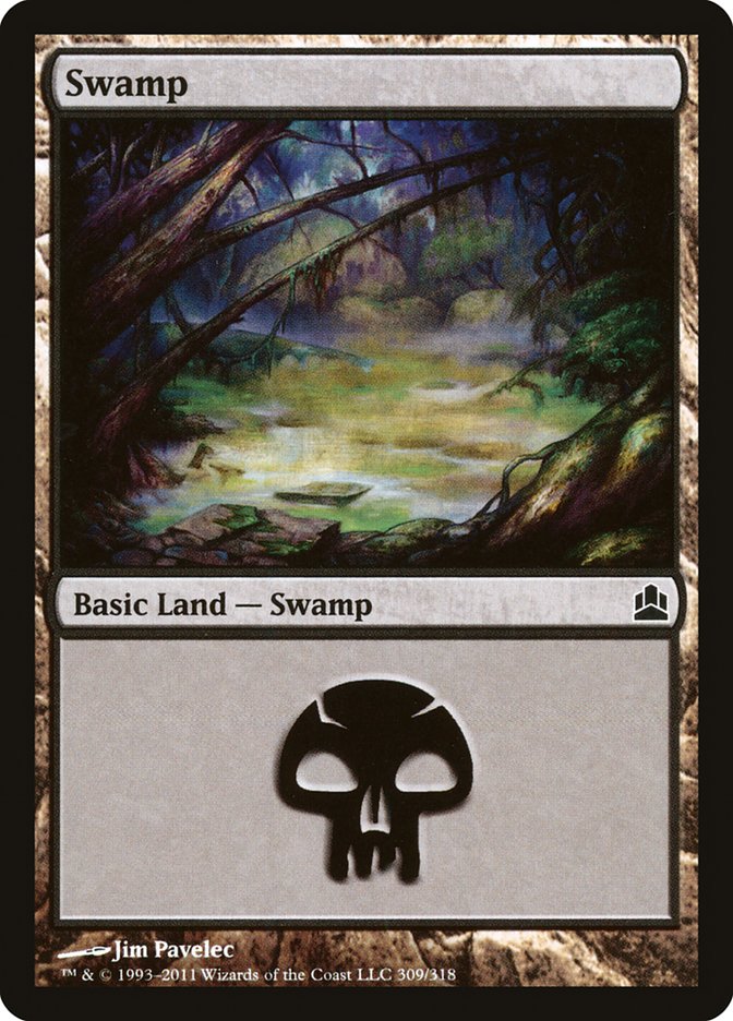 Swamp (309) [Commander 2011] | Good Games Adelaide SA