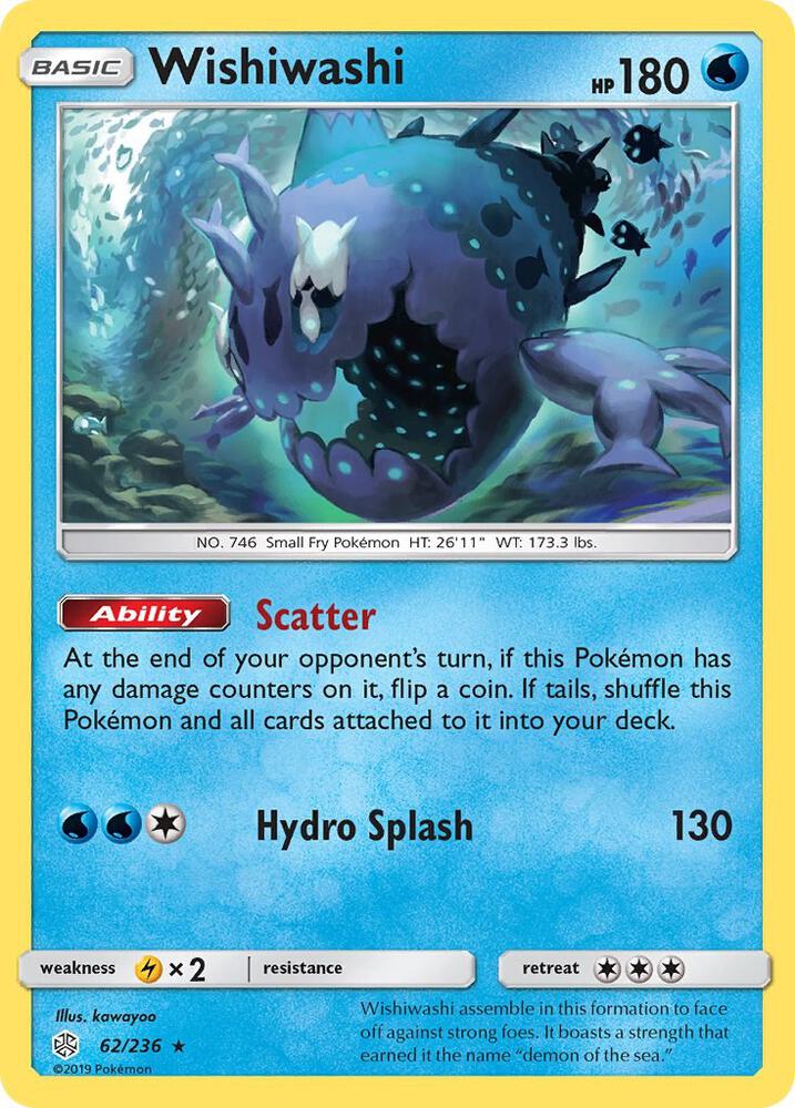 Wishiwashi 62/236 (SM - Cosmic Eclipse)  - Holofoil | Good Games Adelaide SA