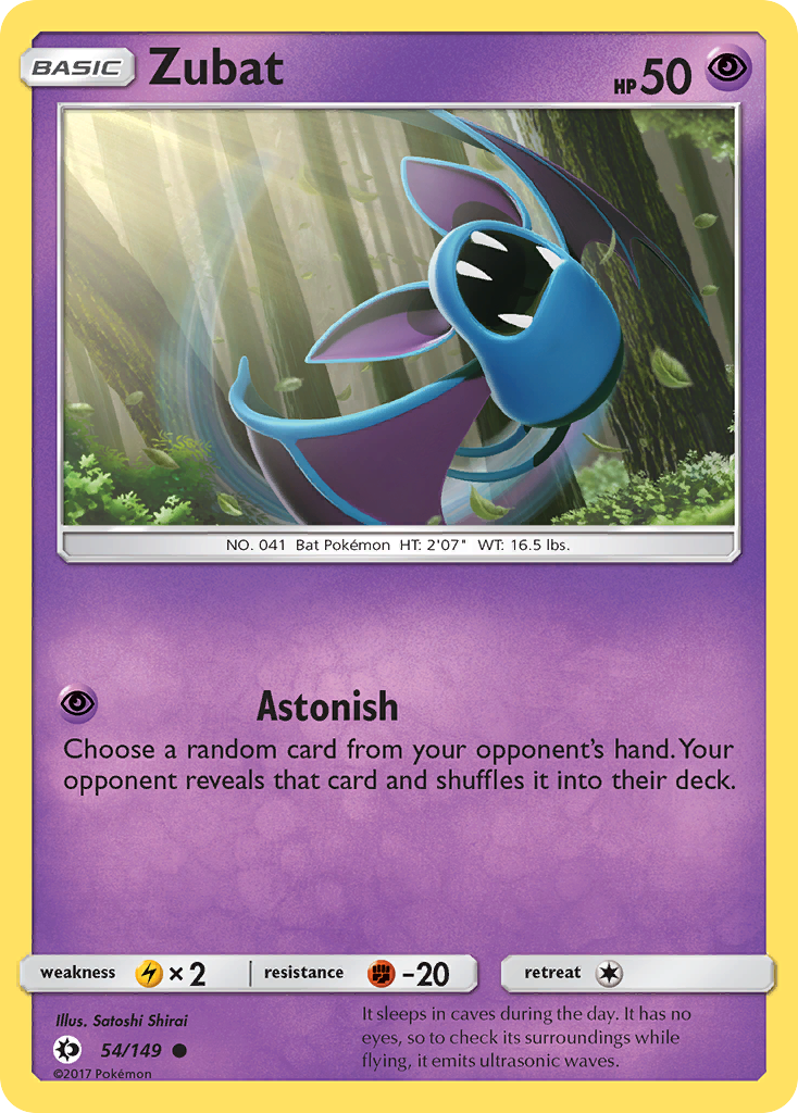 Zubat (54/149) [Sun & Moon: Base Set] | Good Games Adelaide SA
