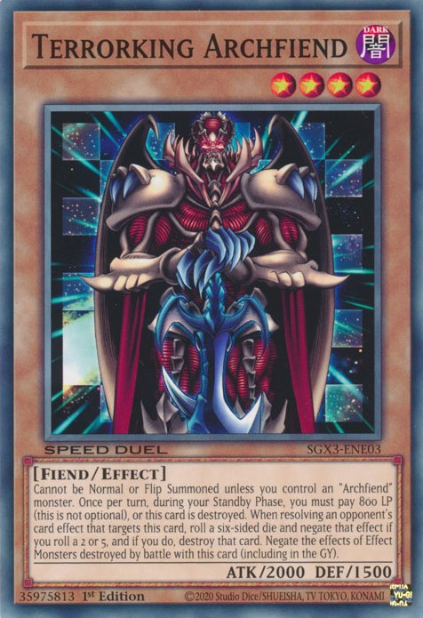 Terrorking Archfiend [SGX3-ENE03] Common | Good Games Adelaide SA