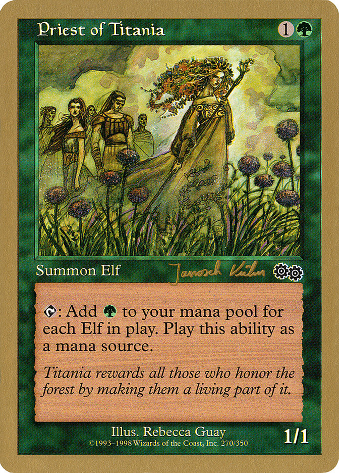 Priest of Titania (Janosch Kuhn) [World Championship Decks 2000] | Good Games Adelaide SA