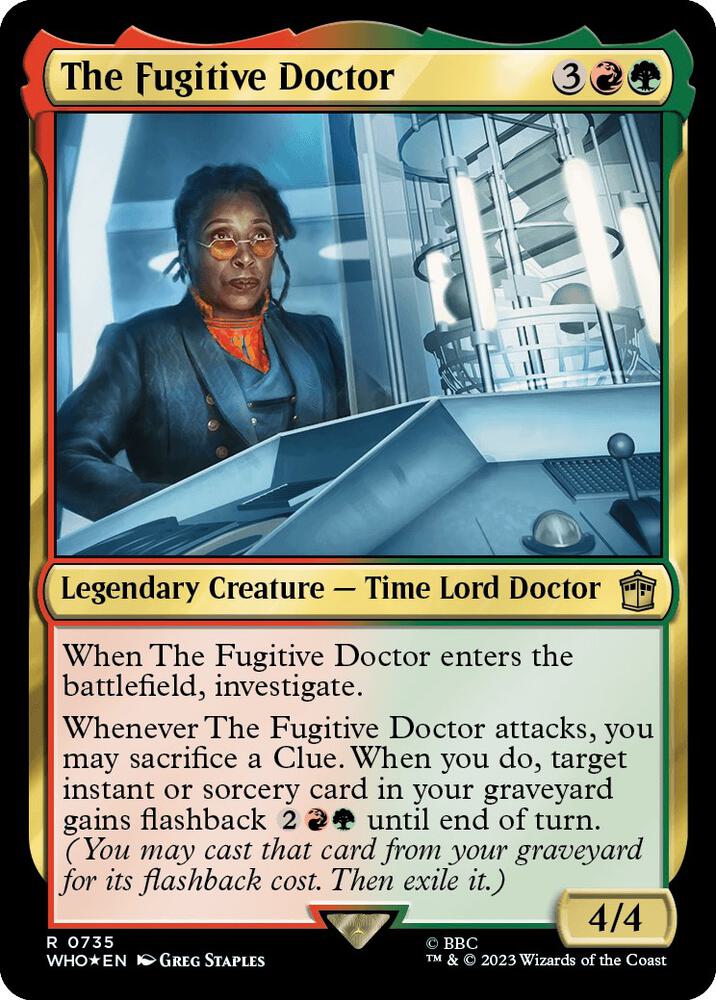 The Fugitive Doctor 735 (Universes Beyond: Doctor Who)  - Foil | Good Games Adelaide SA