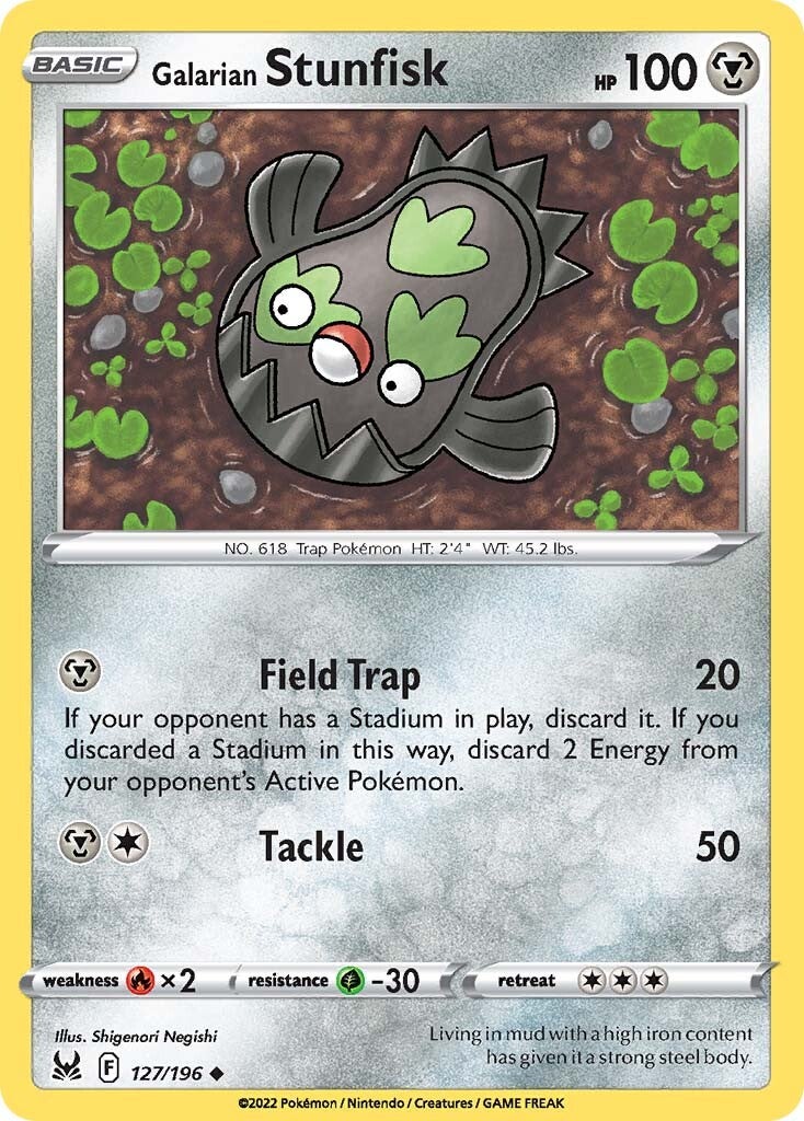 Galarian Stunfisk (127/196) [Sword & Shield: Lost Origin] | Good Games Adelaide SA