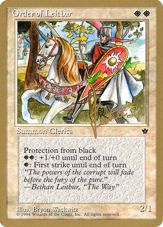 Order of Leitbur (Male) (Bertrand Lestree) [Pro Tour Collector Set] | Good Games Adelaide SA