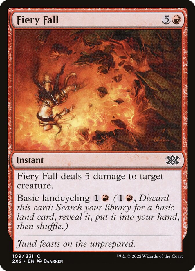 Fiery Fall 109 (Double Masters 2022)  - Foil | Good Games Adelaide SA
