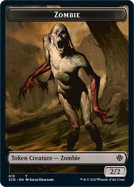 Zombie Zombie Army Double Sided Token 13 // 14 (Starter Commander Decks)  | Good Games Adelaide SA