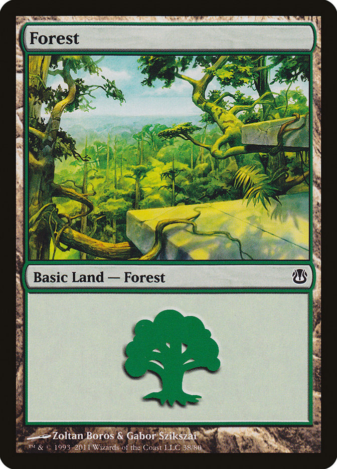 Forest (38) [Duel Decks: Ajani vs. Nicol Bolas] | Good Games Adelaide SA