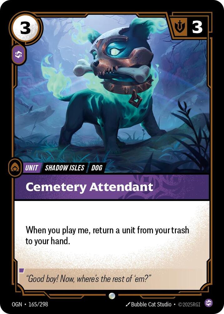 Cemetery Attendant 165/298 (Origins)  | Good Games Adelaide SA