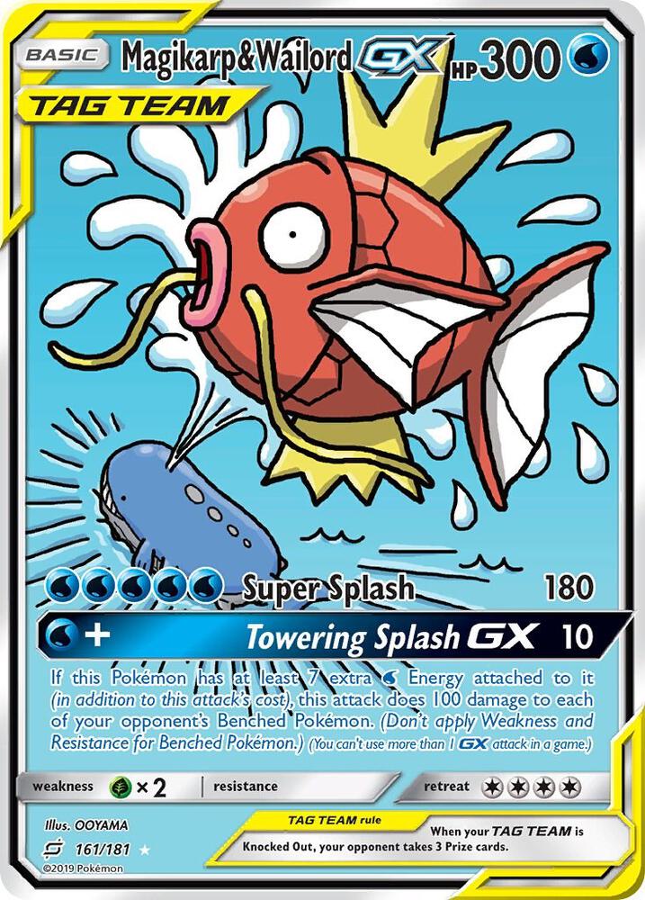 Magikarp and Wailord GX Alternate Full Art 161/181 (SM - Team Up)  - Holofoil | Good Games Adelaide SA