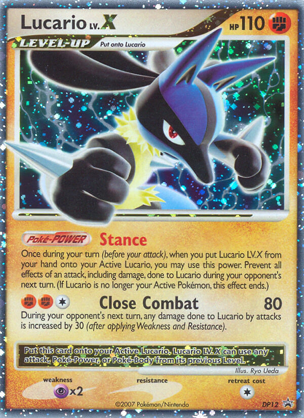 Lucario LV.X (DP12) [Diamond & Pearl: Black Star Promos] | Good Games Adelaide SA