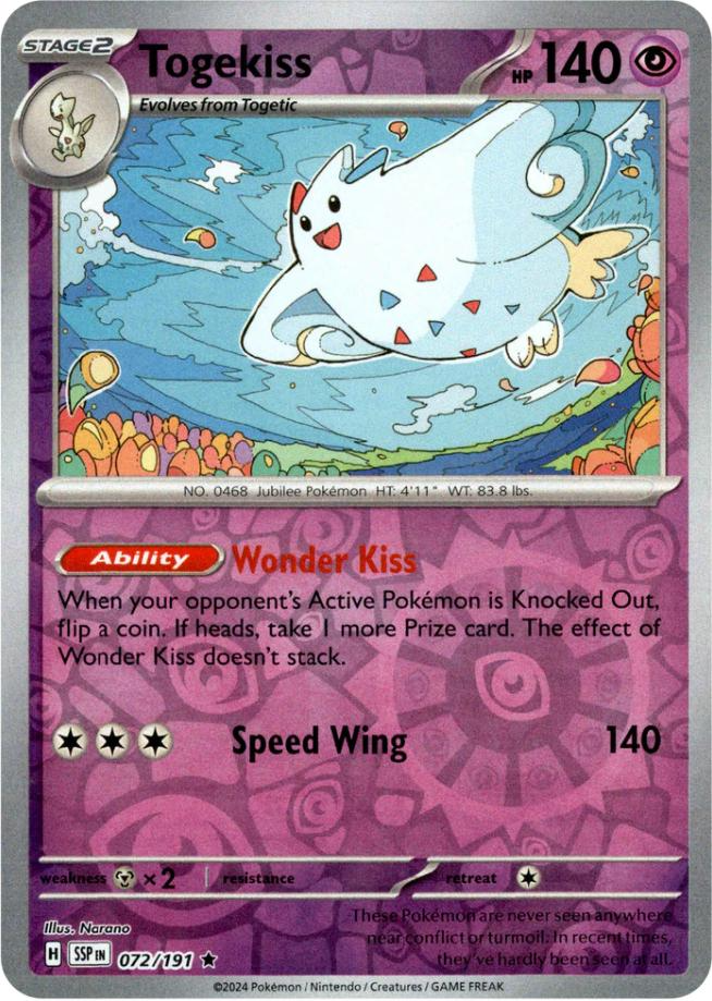 Togekiss (072/191) [Scarlet & Violet: Surging Sparks] | Good Games Adelaide SA