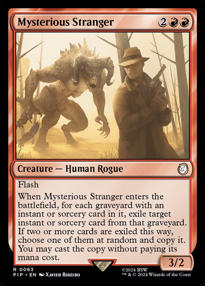 Mysterious Stranger 63 (Universes Beyond: Fallout)  | Good Games Adelaide SA