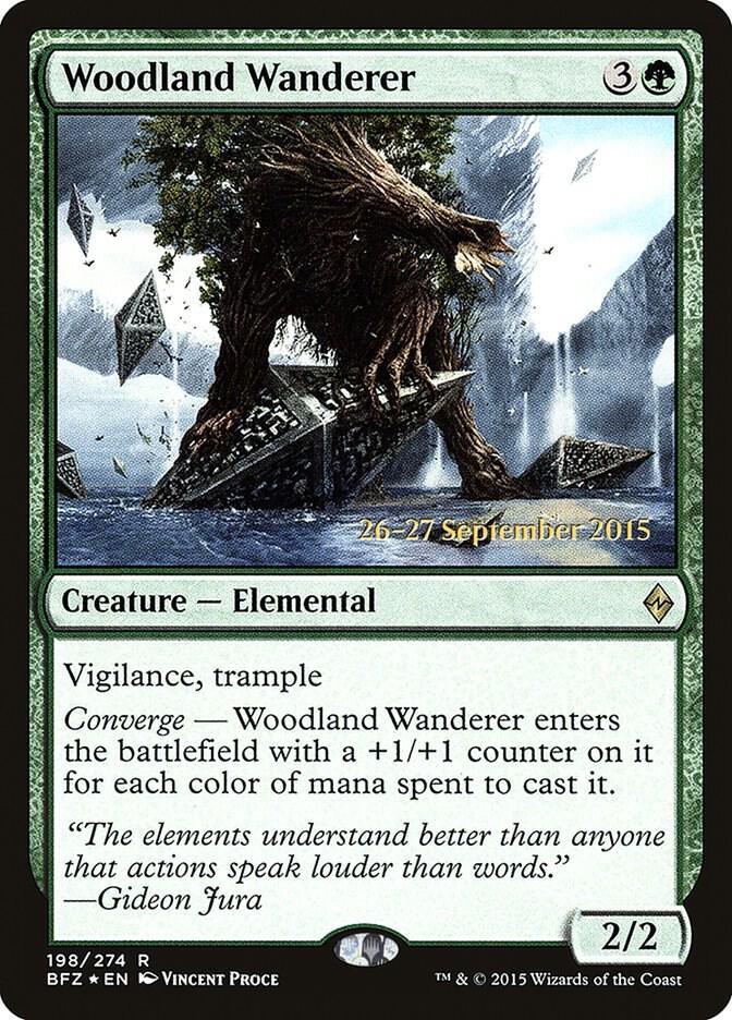 Woodland Wanderer 198 (Prerelease Cards)  - Foil | Good Games Adelaide SA