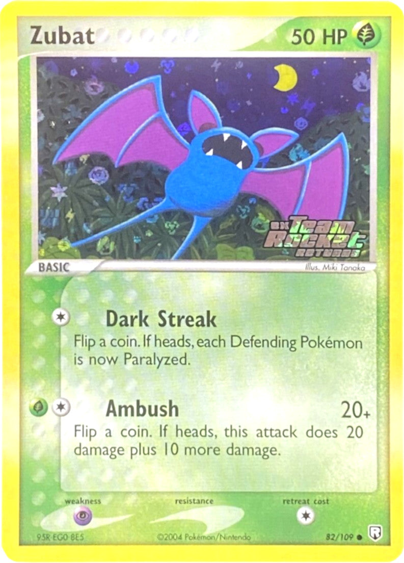 Zubat (82/109) (Stamped) [EX: Team Rocket Returns] | Good Games Adelaide SA