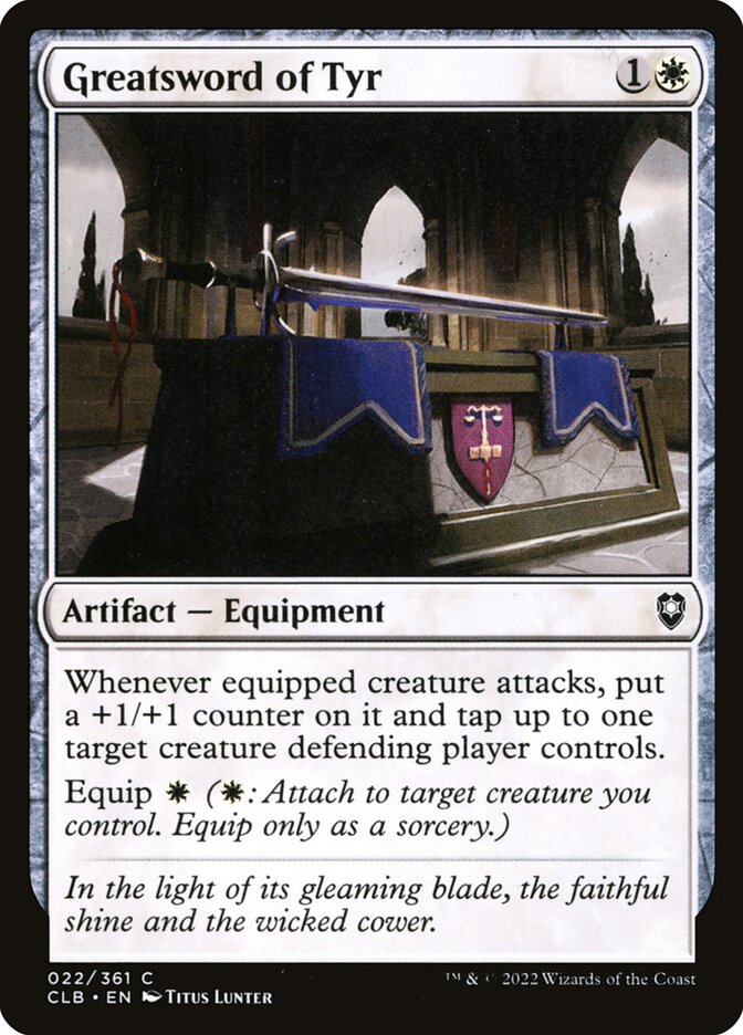 Greatsword of Tyr 22 (Commander Legends: Battle for Baldur's Gate)  | Good Games Adelaide SA