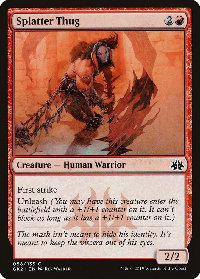 Splatter Thug 58 (Ravnica Allegiance: Guild Kits)  | Good Games Adelaide SA