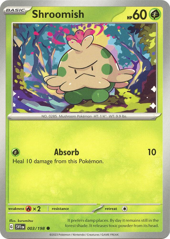 Shroomish 003/198 (SV01: Scarlet & Violet Base Set)  | Good Games Adelaide SA