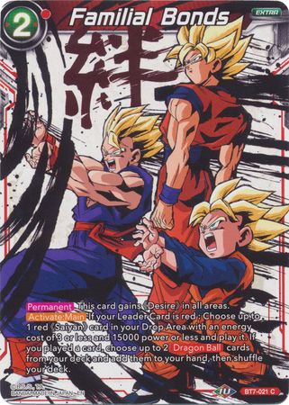Familial Bonds (Alternate Art) [BT7-021] | Good Games Adelaide SA