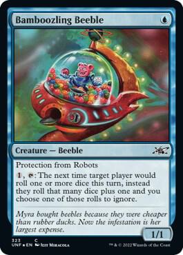 Bamboozling Beeble Galaxy Foil 323 (Unfinity)  - Foil | Good Games Adelaide SA