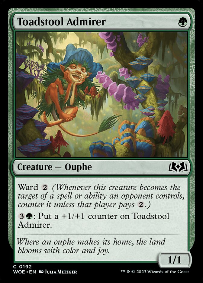 Toadstool Admirer 192 (Wilds of Eldraine)  - Foil | Good Games Adelaide SA